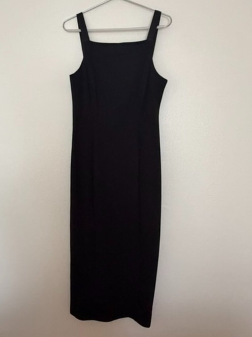 Isaac Mizrahi New York Black Satin Maxi Dress